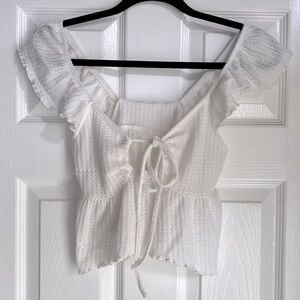 SHEIN S off white blouse